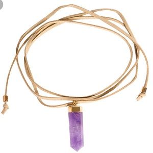 Pratt Daddy Crystals Amethyst Pendant Necklace